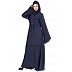 Designer loose fitting abaya in Navy Blue color Designer loose fitting abaya in Navy Blue color